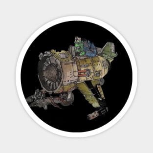 Green Ork Plane Magnet